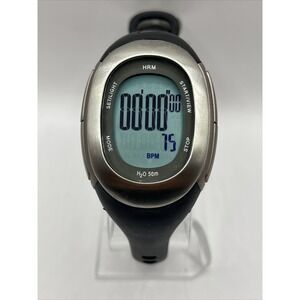 Nike Women's‎ HRM SM0032 Black Silicone HR Monitor Wrist Watch- New Battery